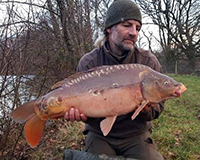 A carp caught from the Bottom Lake