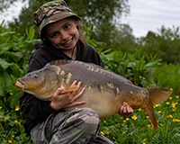 A carp caught from the Bottom Lake