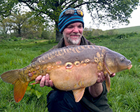 A carp caught from the Bottom Lake
