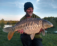 A carp caught from the Bottom Lake