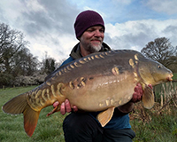 A carp caught from the Bottom Lake