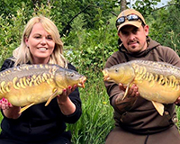 A carp caught from the Bottom Lake