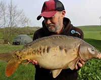 A carp caught from the Bottom Lake