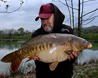 A carp caught from the Bottom Lake