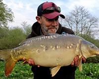 A carp caught from the Bottom Lake