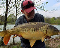 A carp caught from the Bottom Lake