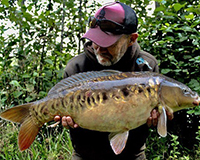 A carp caught from the Bottom Lake