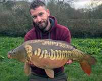A carp caught from the Bottom Lake