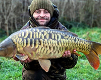 A carp caught from the Bottom Lake