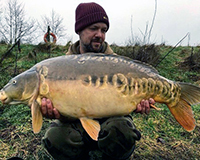 A carp caught from the Bottom Lake