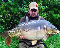 A carp caught from the Bottom Lake