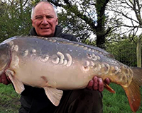 A carp caught from the Bottom Lake