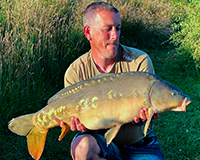 A carp caught from the Bottom Lake