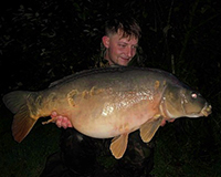 A carp caught from the Bottom Lake