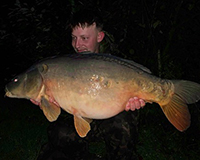 A carp caught from the Bottom Lake