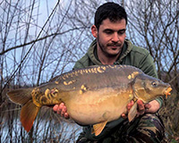 A carp caught from the Bottom Lake