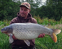 A carp caught from the Bottom Lake