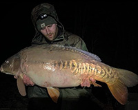 A carp caught from the Bottom Lake