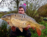 A carp caught from the Bottom Lake
