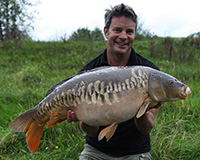A carp caught from the Bottom Lake