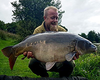 A carp caught from the Bottom Lake