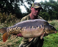 A carp caught from the Bottom Lake