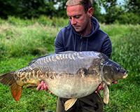 A carp caught from the Bottom Lake