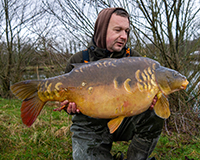 A carp caught from the Top Lake