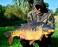 A carp caught from the Top Lake