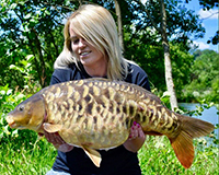 A carp caught from the Top Lake