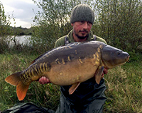 A carp caught from the Top Lake