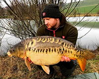 A carp caught from the Top Lake
