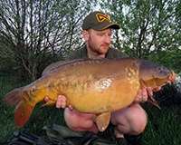 A carp caught from the Top Lake