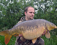 A carp caught from the Top Lake