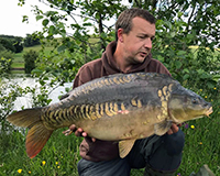 A carp caught from the Top Lake