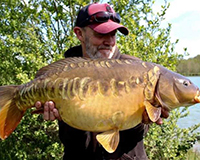 A carp caught from the Top Lake
