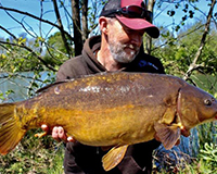 A carp caught from the Top Lake