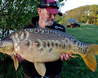 A carp caught from the Top Lake
