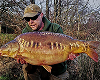 A carp caught from the Top Lake