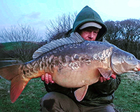 A carp caught from the Top Lake
