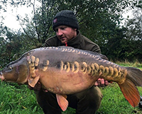 A carp caught from the Top Lake