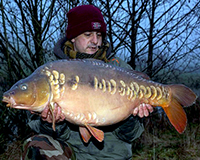 A carp caught from the Top Lake