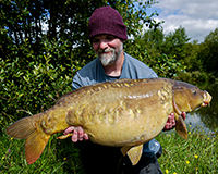 A carp caught from the Top Lake