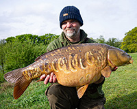 A carp caught from the Top Lake