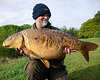 A carp caught from the Top Lake