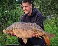 A carp caught from the Top Lake