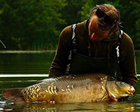 A carp caught from the Top Lake