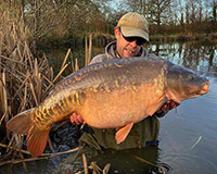 A carp caught from the Top Lake
