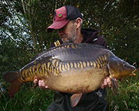 A carp caught from the Top Lake
