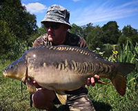 A carp caught from the Top Lake